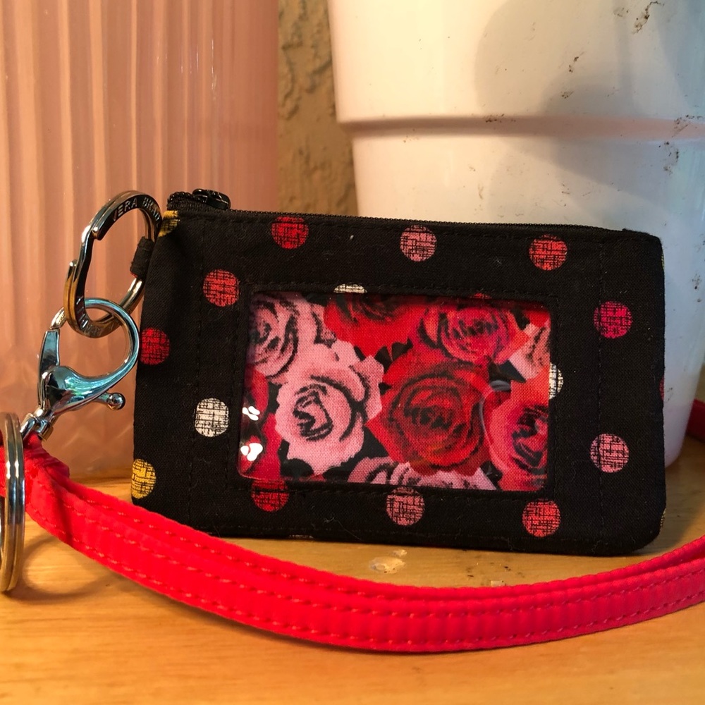 Vera Bradley lanyard with wallet
